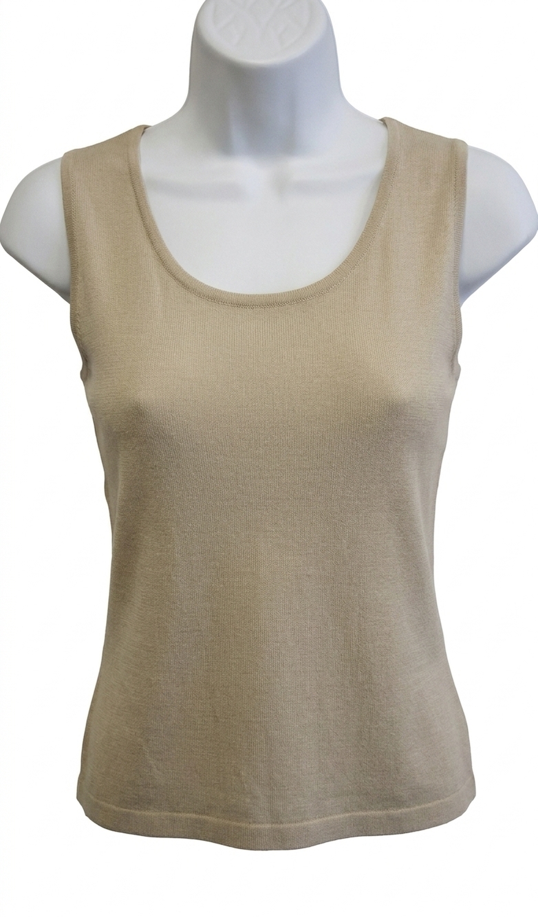 NEW ANGEL bra-friendly tank top in sand